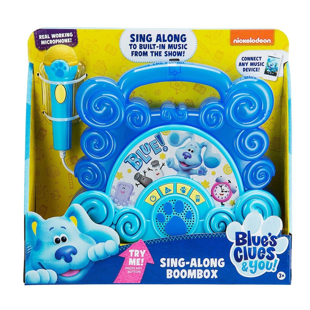 slide 5 of 9, Nickelodeon Blue's Clues and You Sing Along Boombox With Microphone, 1 ct