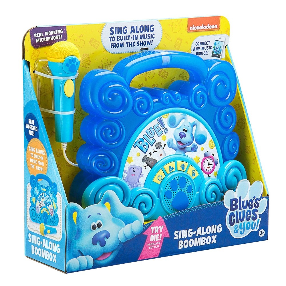 Nickelodeon Blue S Clues And You Sing Along Boombox With Microphone 1 Ct Shipt