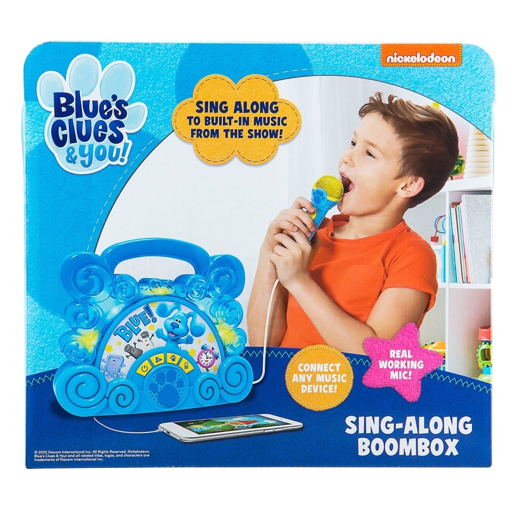 slide 8 of 9, Nickelodeon Blue's Clues and You Sing Along Boombox With Microphone, 1 ct