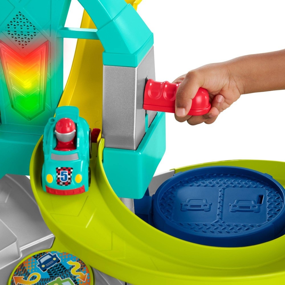 slide 3 of 6, Fisher-Price Little People Launch & Loop Raceway, 1 ct