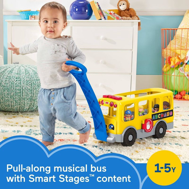 slide 2 of 6, ​Fisher-Price Little People Big Yellow Bus, 1 ct