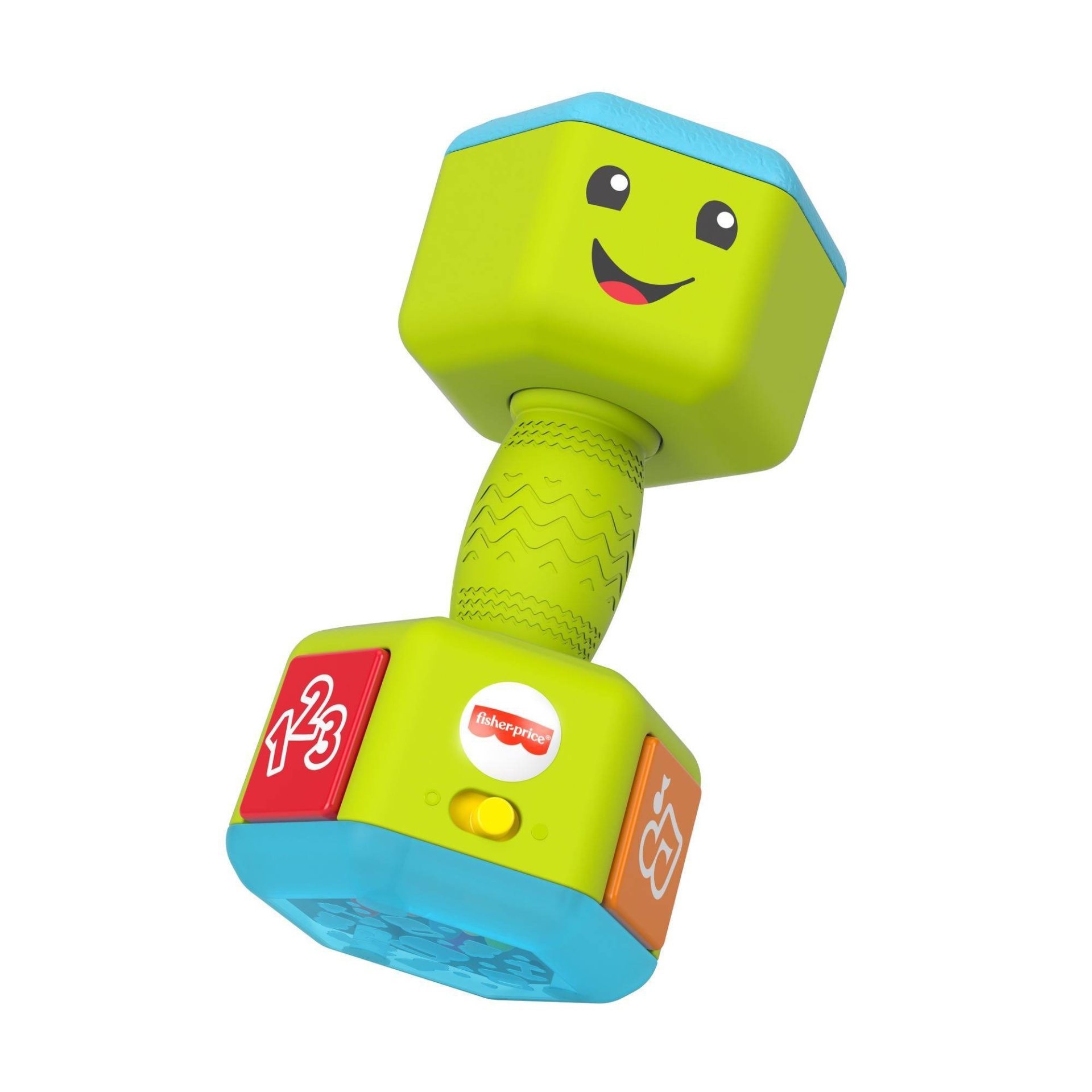 slide 1 of 6, Fisher-Price Laugh & Learn Countin' Reps Dumbbell Toy, 1 ct