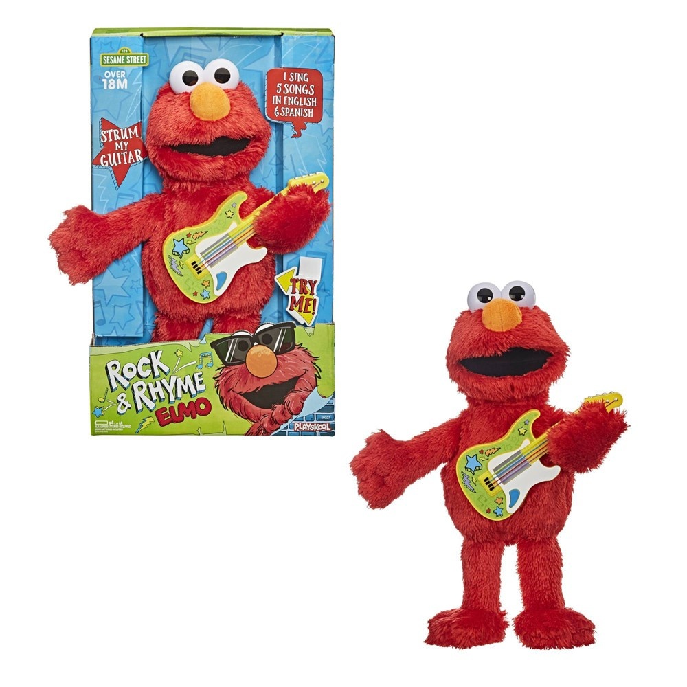 slide 3 of 6, Sesame Street Rock & Rhyme Elmo Figure, 1 ct