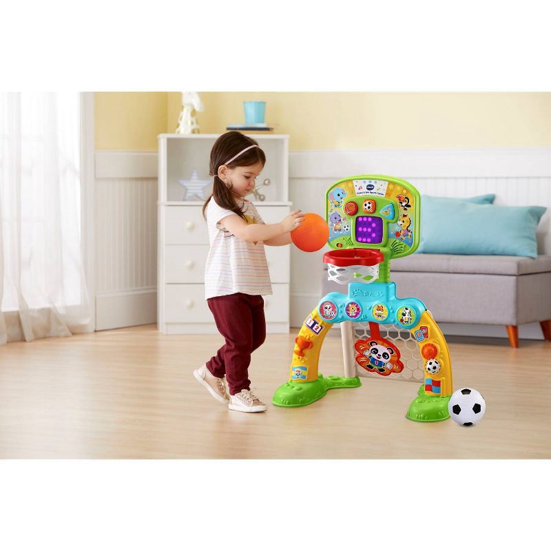 slide 3 of 11, VTech Count & Win Sports Center with Basketball and Soccer Ball, 1 ct