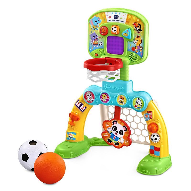 slide 9 of 11, VTech Count & Win Sports Center with Basketball and Soccer Ball, 1 ct