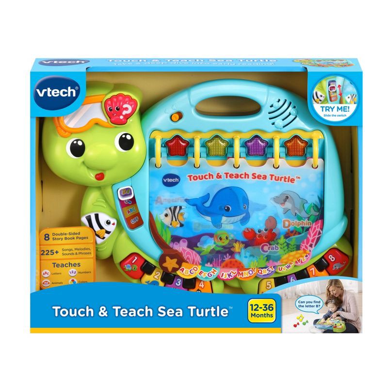 slide 8 of 8, VTech Touch & Teach Sea Turtle, 1 ct