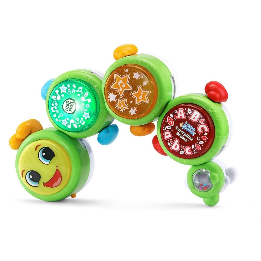 slide 5 of 9, LeapFrog Learn & Groove Caterpillar Drums, 1 ct