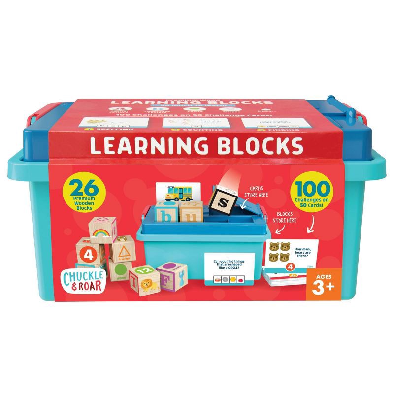 slide 1 of 9, Chuckle & Roar ABC Learning Blocks Set - 76pc, 76 ct