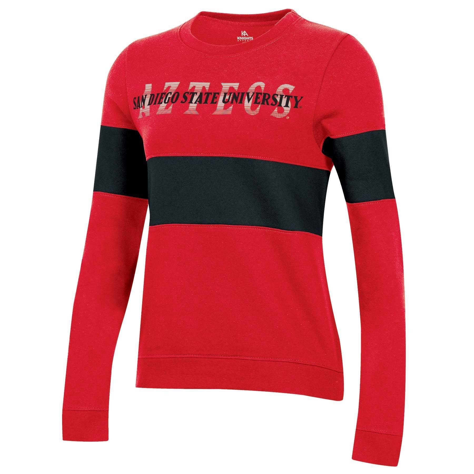 slide 1 of 2, NCAA San Diego State Aztecs Women's Long Sleeve Crew Neck Sweatshirt - XL, 1 ct