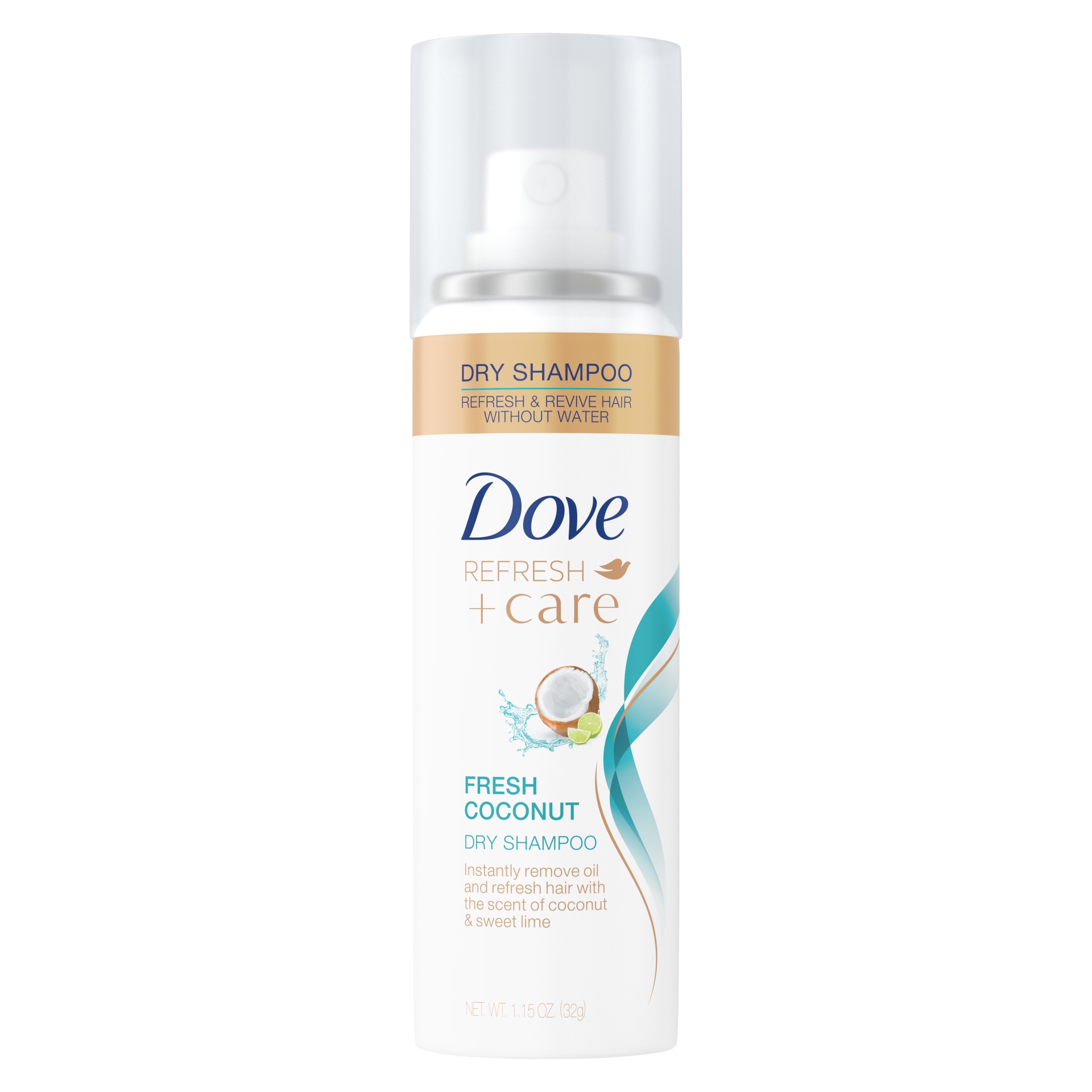 slide 1 of 1, Dove Refresh+Care Dry Shampoo Fresh Coconut, 1.15 oz, 1.15 oz