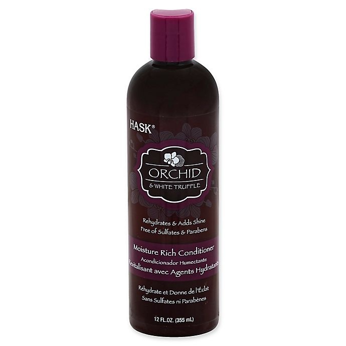 slide 1 of 1, Hask Moisture Rich Conditioner Orchid & White Truffle, 12 oz