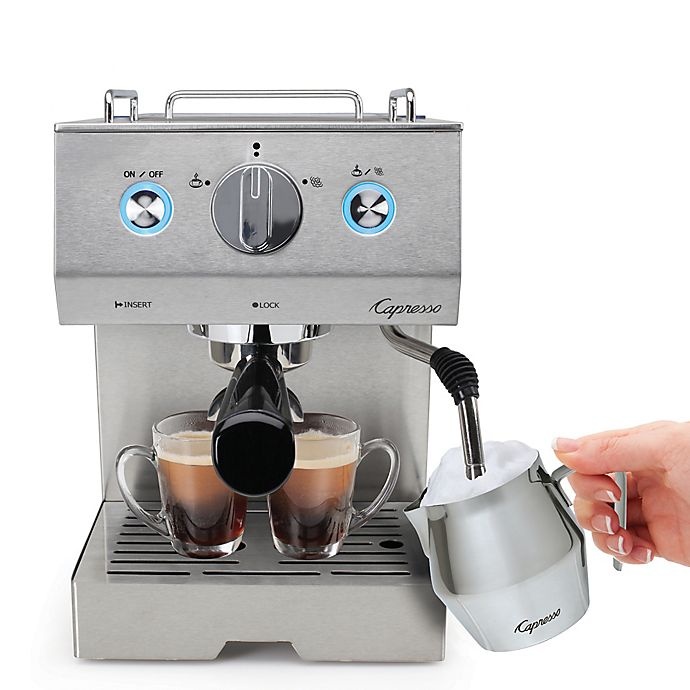 slide 3 of 4, Capresso Caf PRO Professional Stainless Steel Espresso & Cappuccino Machine, 1 ct