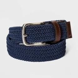 Boys' Stretch Webbed Belt - Cat & Jack™ Navy L