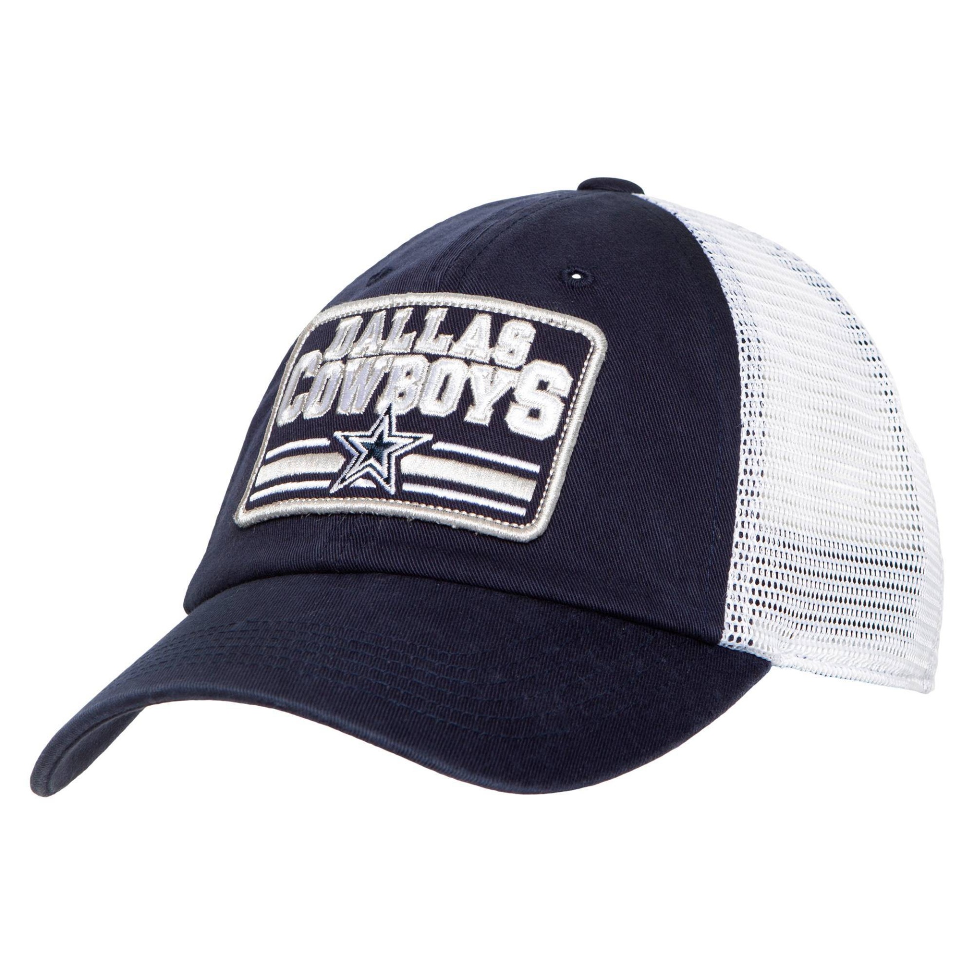 slide 1 of 2, NFL Dallas Cowboys Men's Mesh Back Pinyon Hat - White, 1 ct