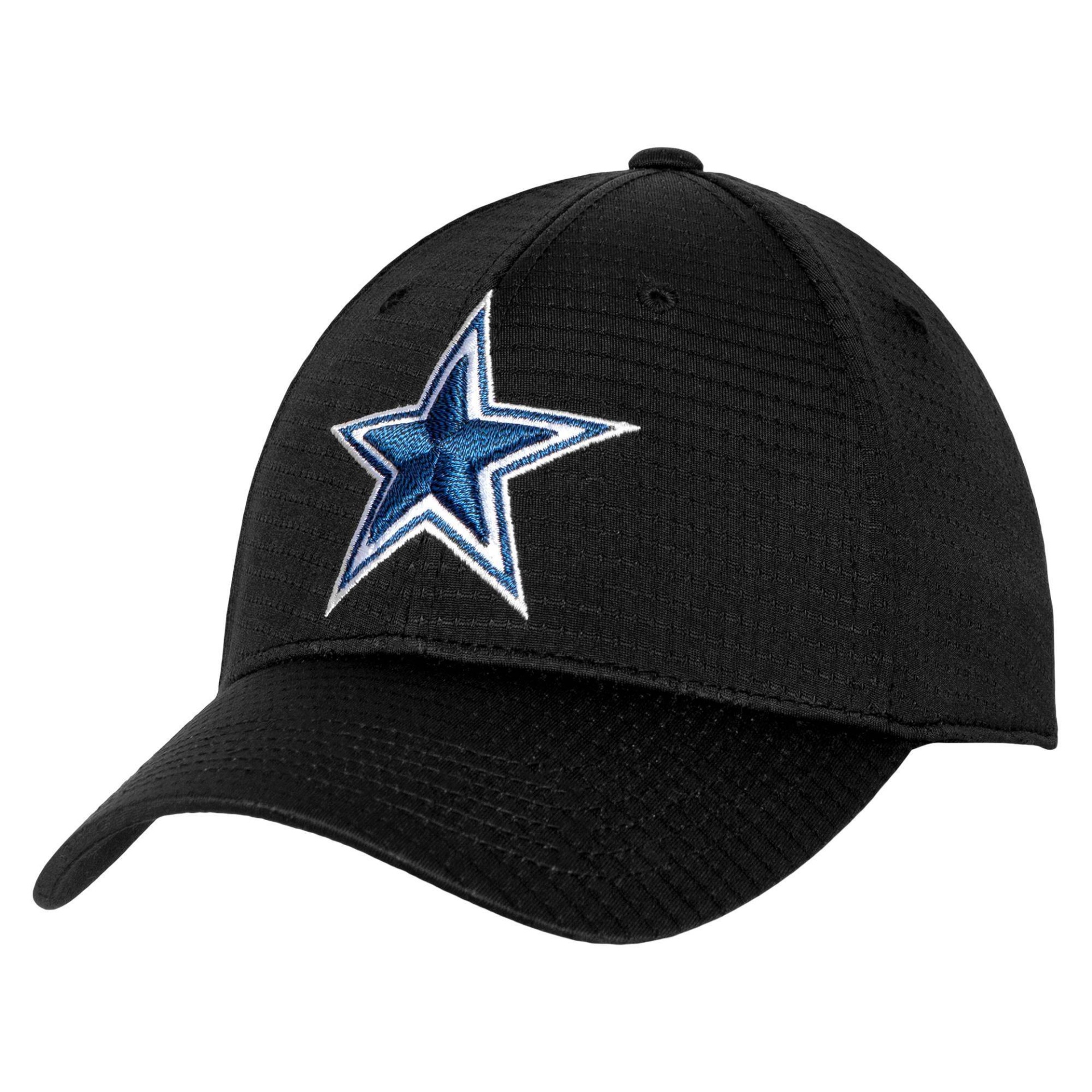 slide 1 of 2, NFL Dallas Cowboys Men's Black Goldenrod Flex Fit Hat, 1 ct