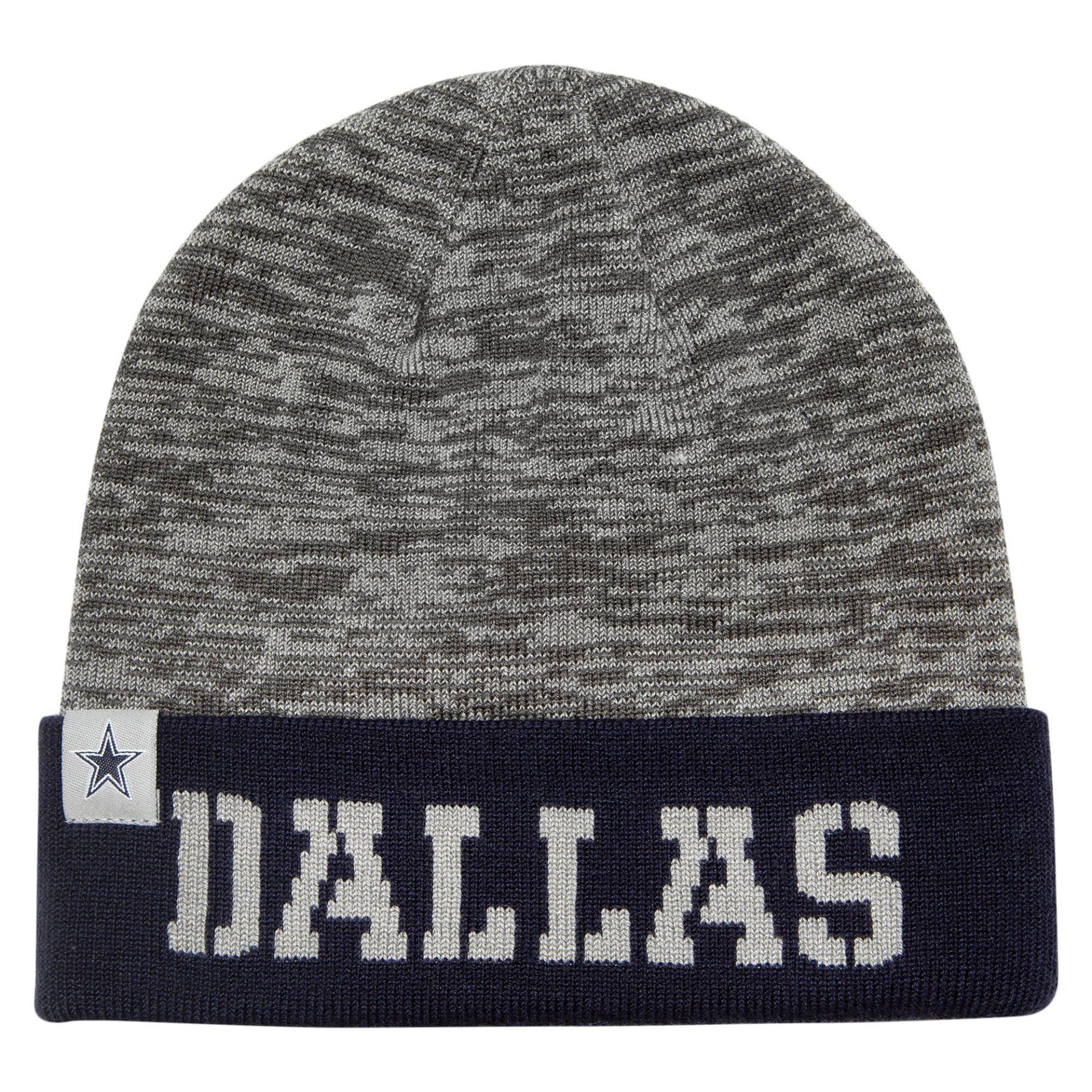 slide 1 of 2, NFL Dallas Cowboys Men's Cuffed Knit Beanie - Salix, 1 ct