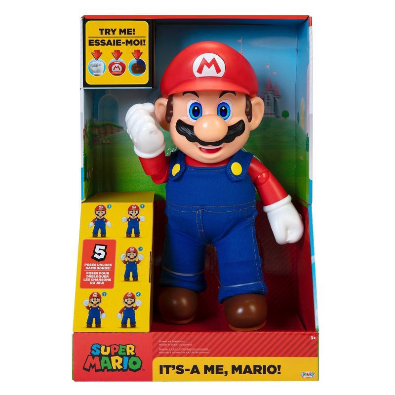 slide 8 of 11, Nintendo "It's-A Me, Mario!" Super Mario Figure, 1 ct