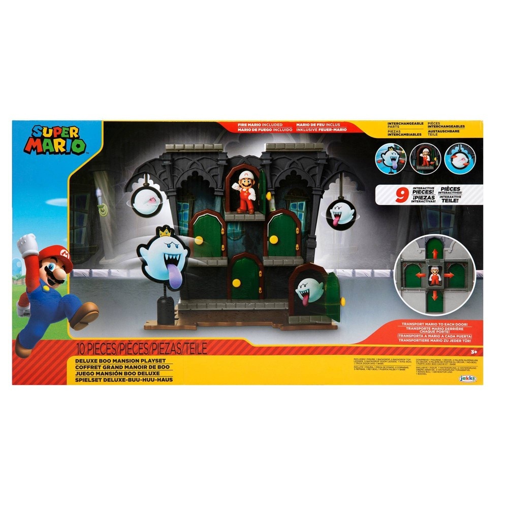 slide 2 of 6, Nintendo Deluxe Boo Mansion Playset, 1 ct