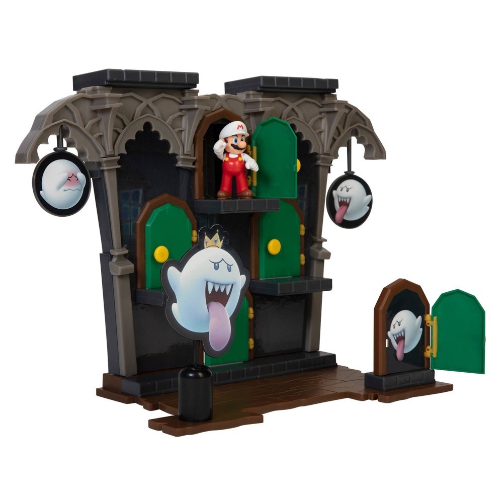 slide 3 of 6, Nintendo Deluxe Boo Mansion Playset, 1 ct