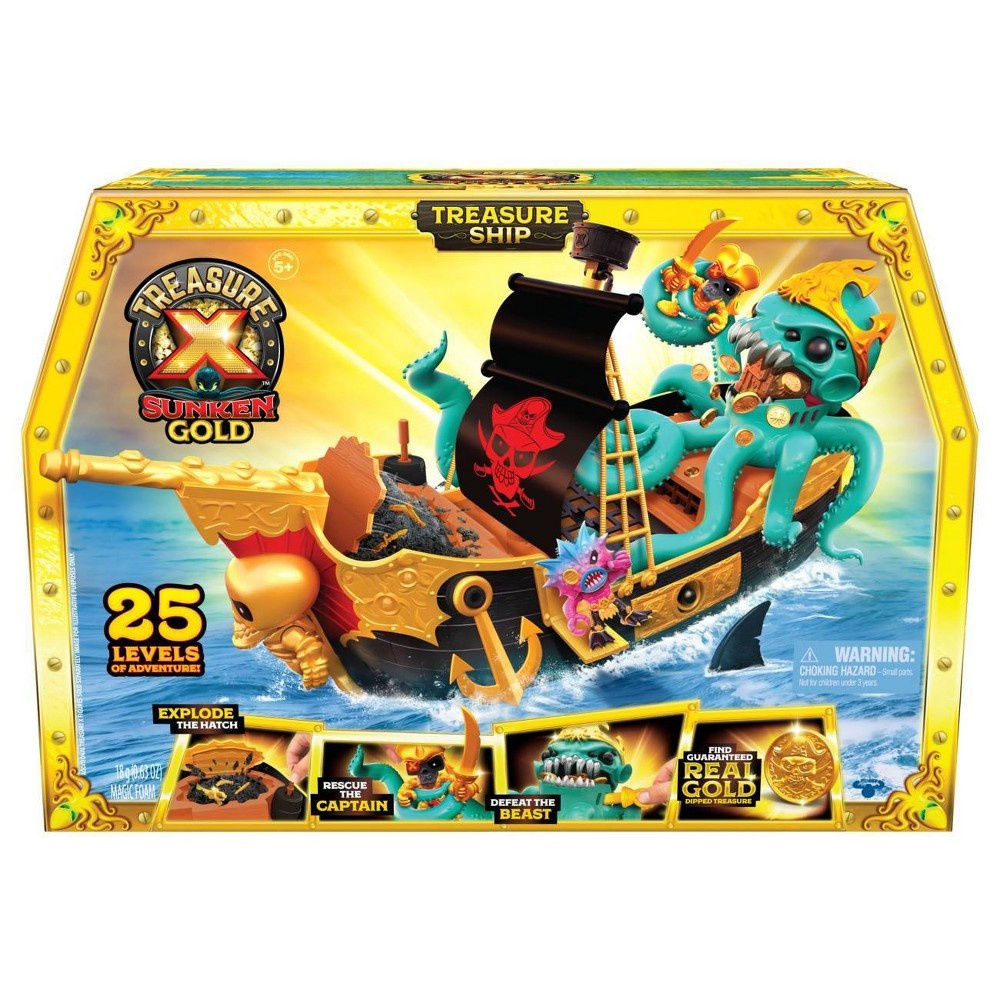 slide 2 of 4, Treasure X Sunken Gold Treasure Ship Playset, 1 ct