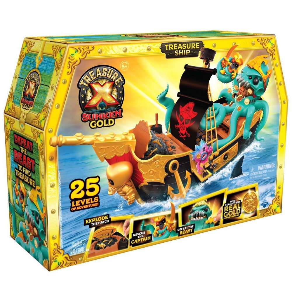 slide 4 of 4, Treasure X Sunken Gold Treasure Ship Playset, 1 ct