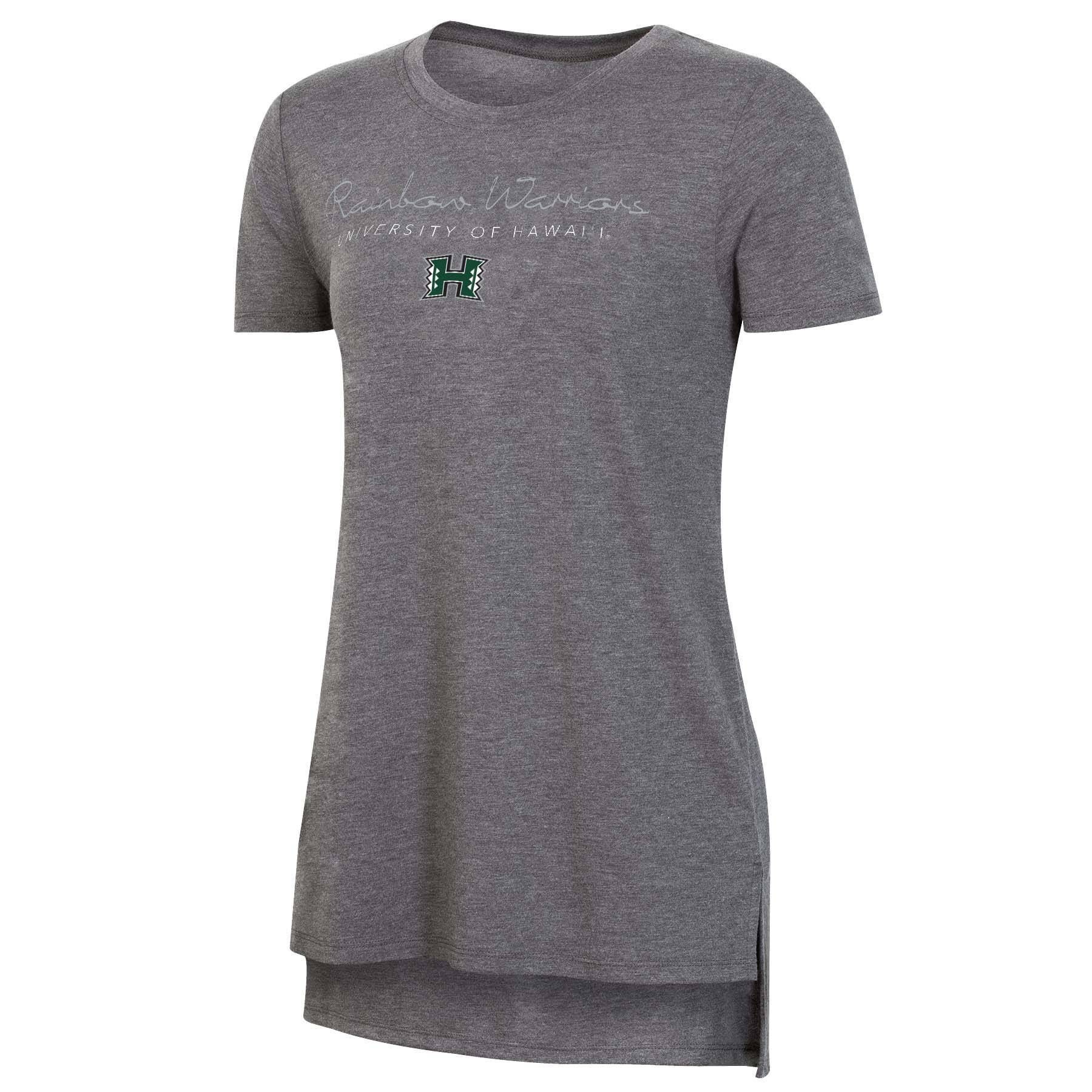 slide 1 of 2, NCAA Hawaii Rainbow Warriors Women's Short Sleeve Gray Drape T-Shirt - XL, 1 ct