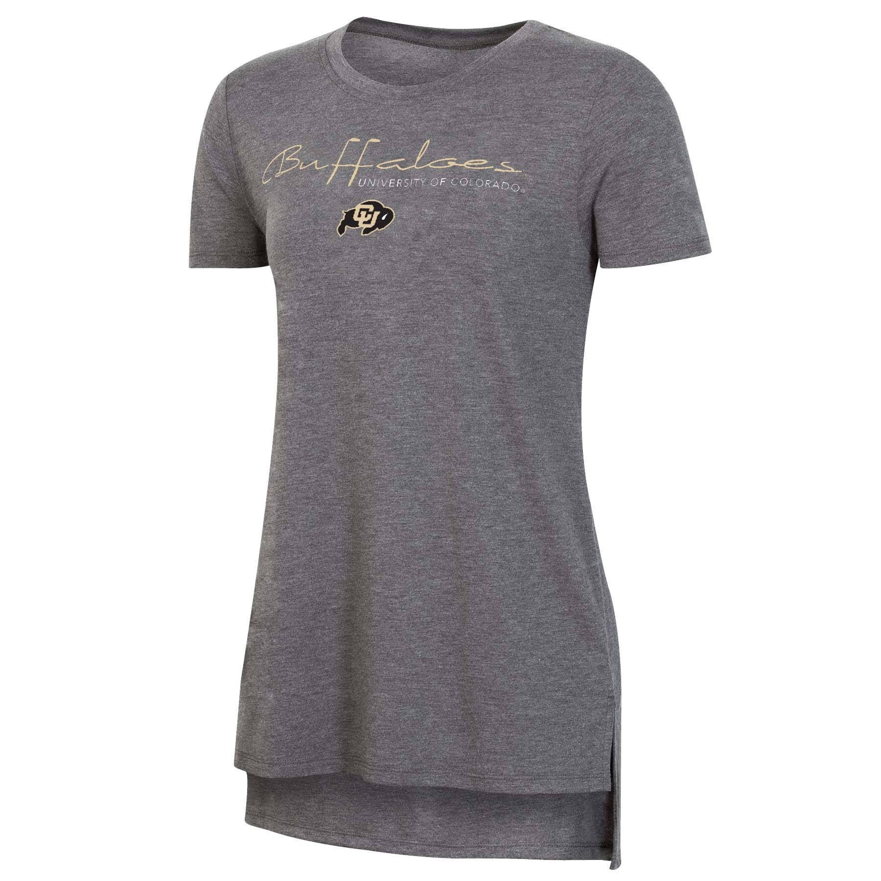 slide 1 of 2, NCAA Colorado Buffaloes Women's Short Sleeve Gray Drape T-Shirt - XL, 1 ct