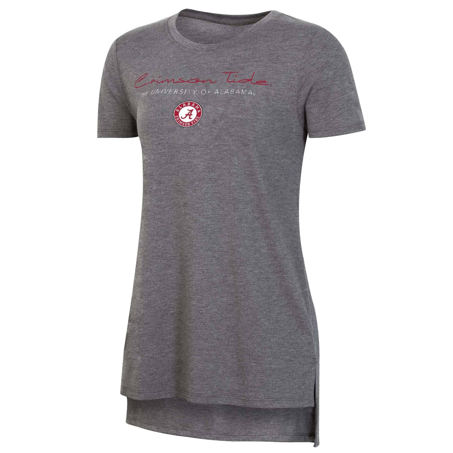 slide 1 of 2, NCAA Alabama Crimson Tide Women's Short Sleeve Gray Drape T-Shirt - XL, 1 ct