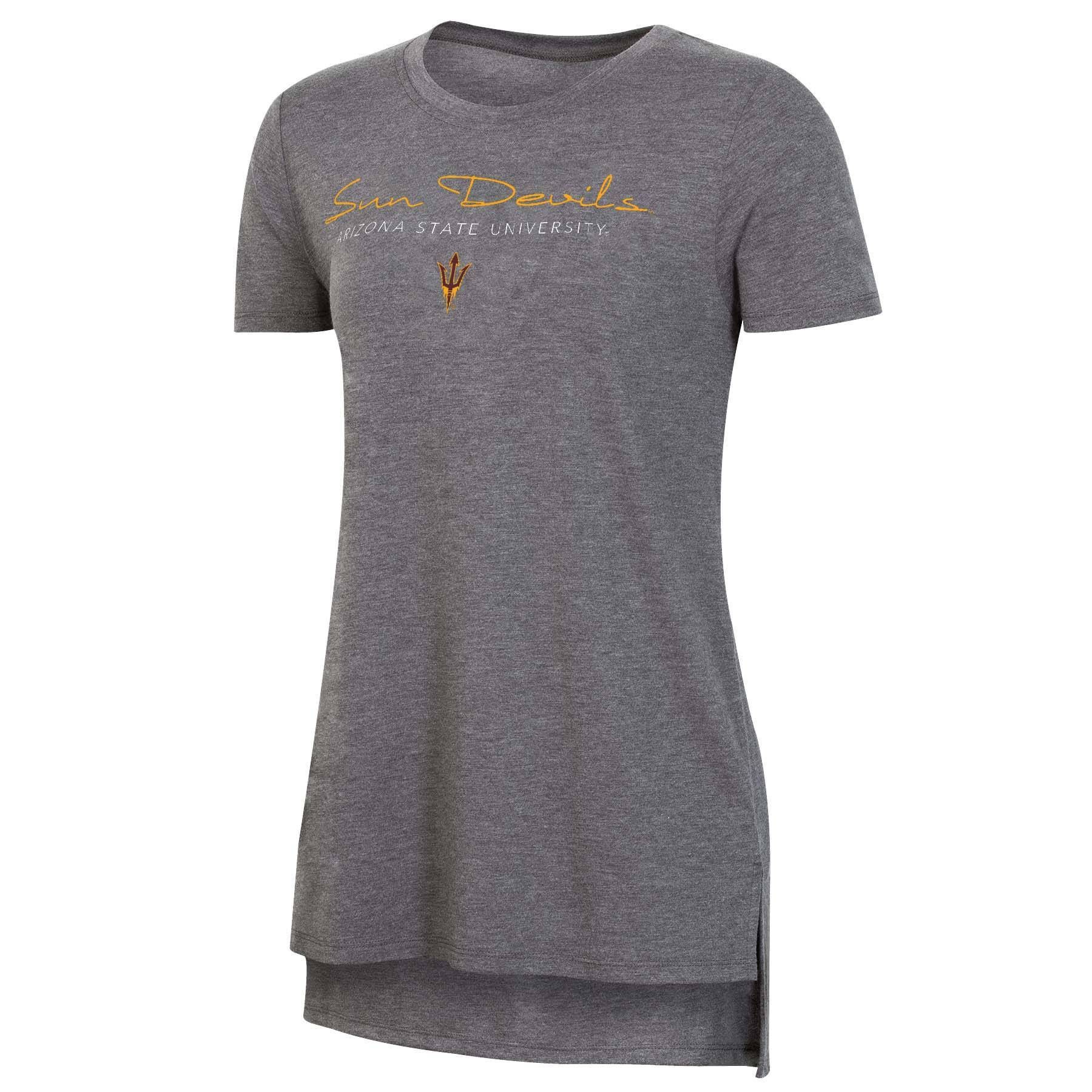 slide 1 of 2, NCAA Arizona State Sun Devils Women's Short Sleeve Gray Drape T-Shirt - XL, 1 ct