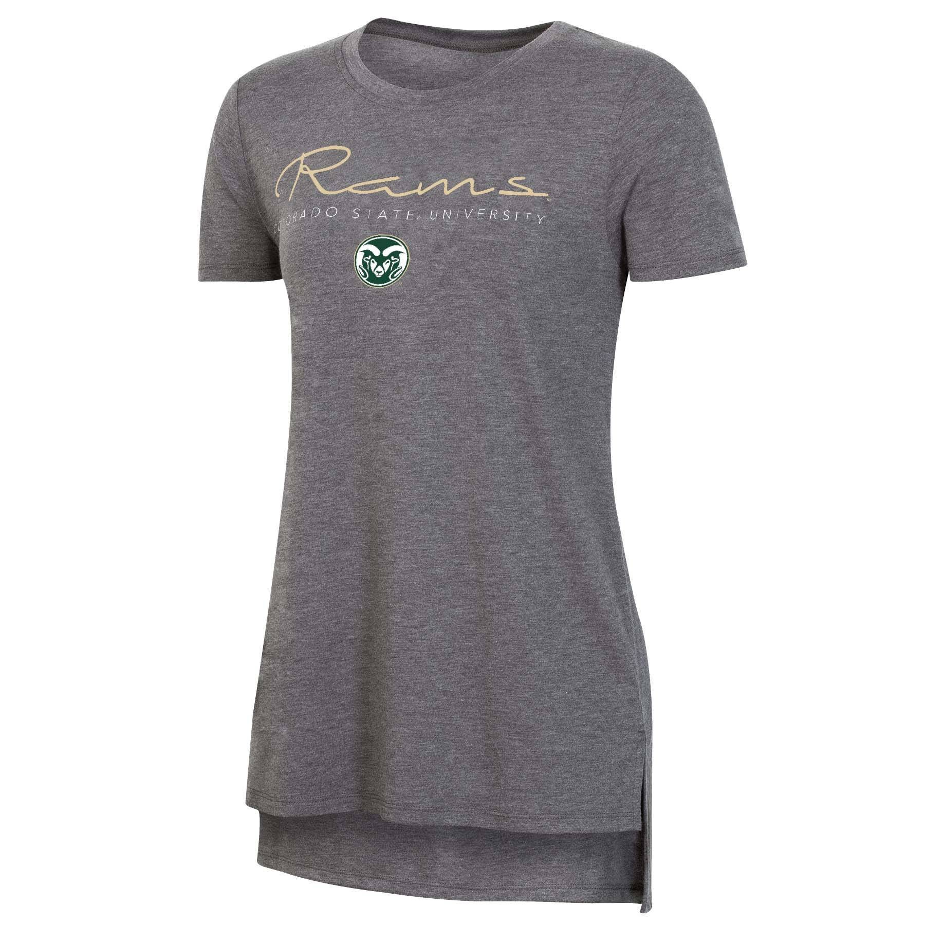 slide 1 of 2, NCAA Colorado State Rams Women's Short Sleeve Gray Drape T-Shirt - XL, 1 ct