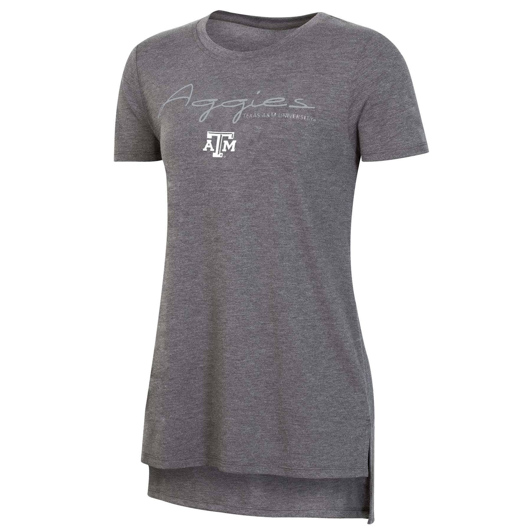 slide 1 of 2, NCAA Texas A&M Aggies Women's Short Sleeve Gray Drape T-Shirt - XL, 1 ct