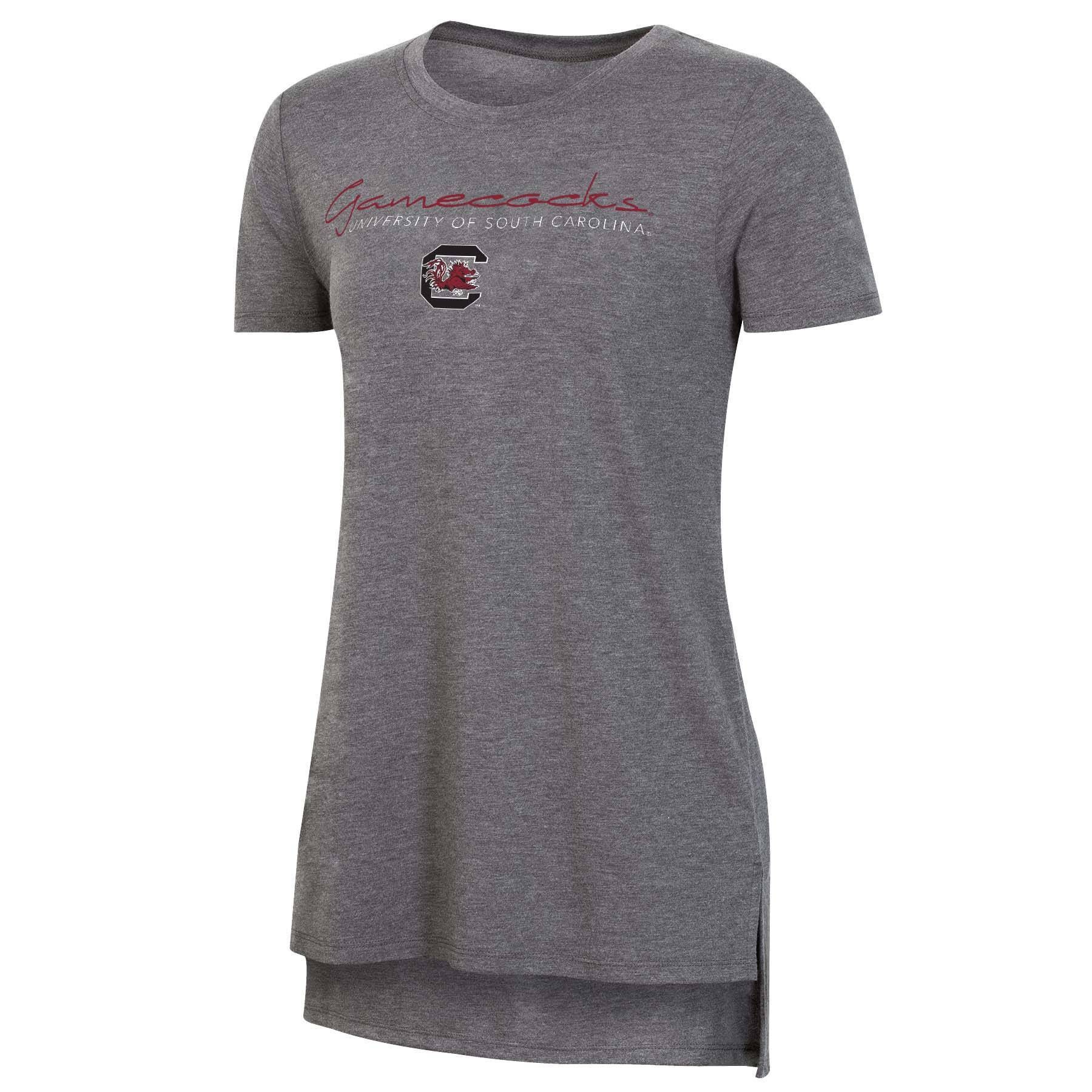 slide 1 of 2, NCAA South Carolina Gamecocks Women's Short Sleeve Gray Drape T-Shirt - XL, 1 ct