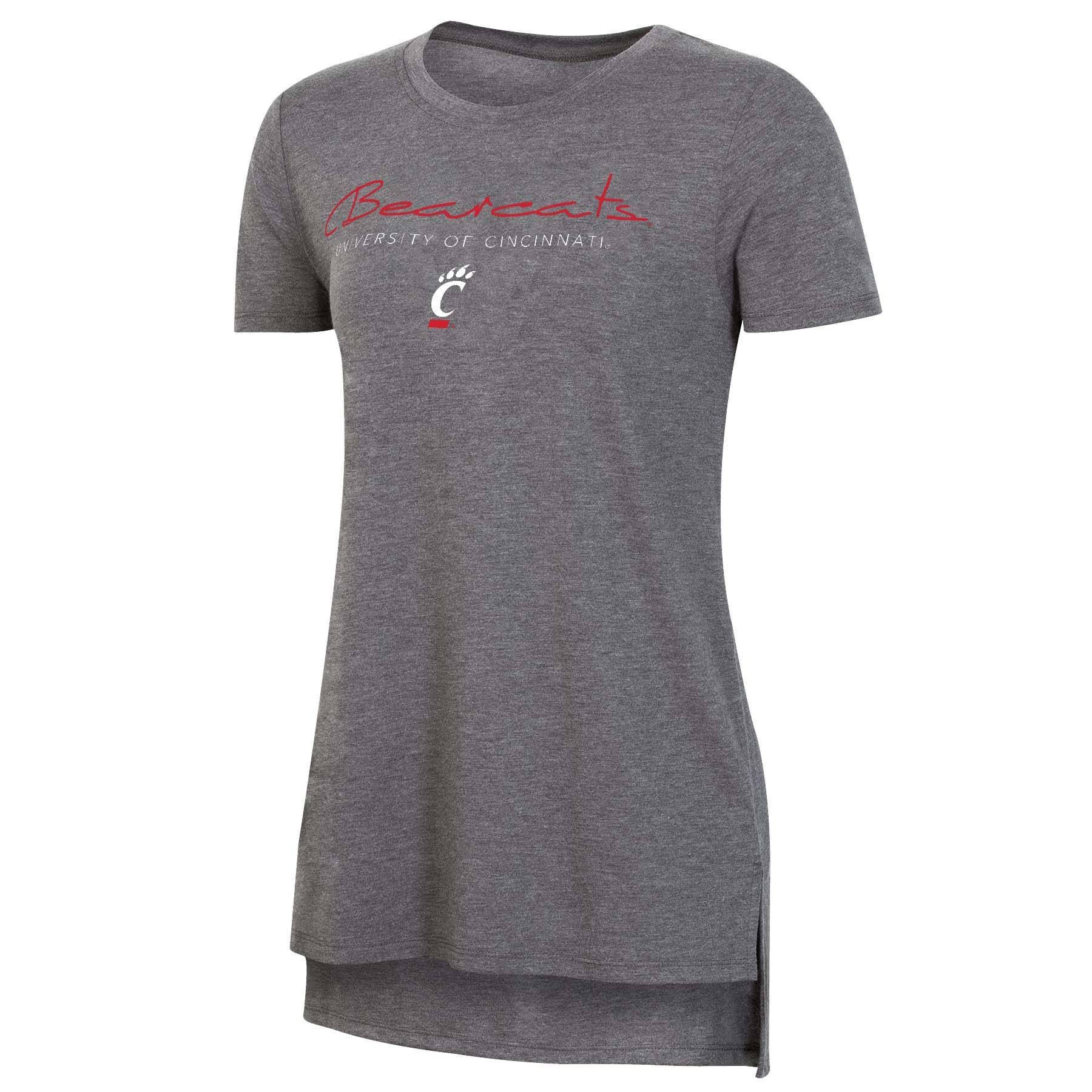 slide 1 of 2, NCAA Cincinnati Bearcats Women's Short Sleeve Gray Drape T-Shirt - XL, 1 ct