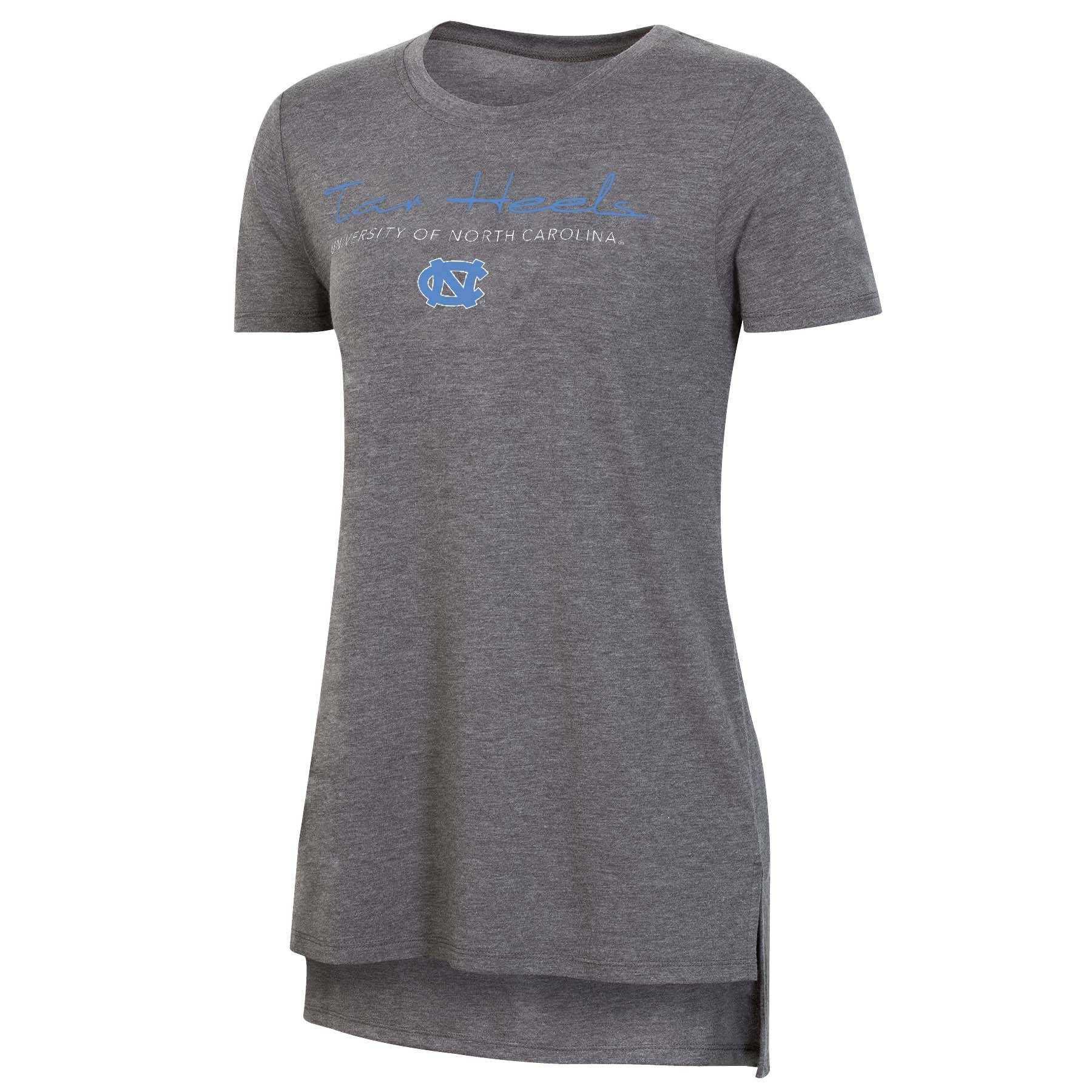 slide 1 of 2, NCAA North Carolina Tar Heels Women's Short Sleeve Gray Drape T-Shirt - XL, 1 ct