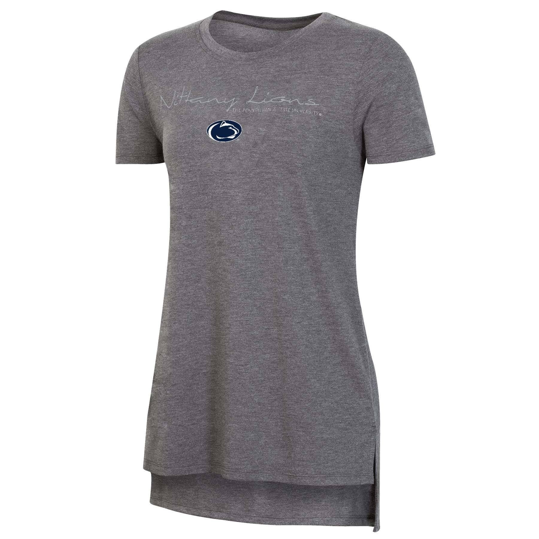 slide 1 of 2, NCAA Penn State Nittany Lions Women's Short Sleeve Gray Drape T-Shirt - XL, 1 ct