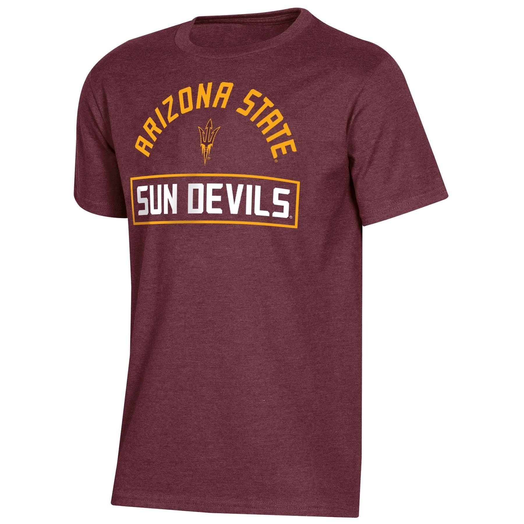 slide 1 of 2, NCAA Arizona Sate Sun Devils Boys' Short Sleeve Crew Neck T-Shirt - XL, 1 ct