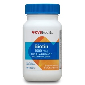 slide 1 of 1, CVS Health Biotin Tablets 1000mcg, 100 ct