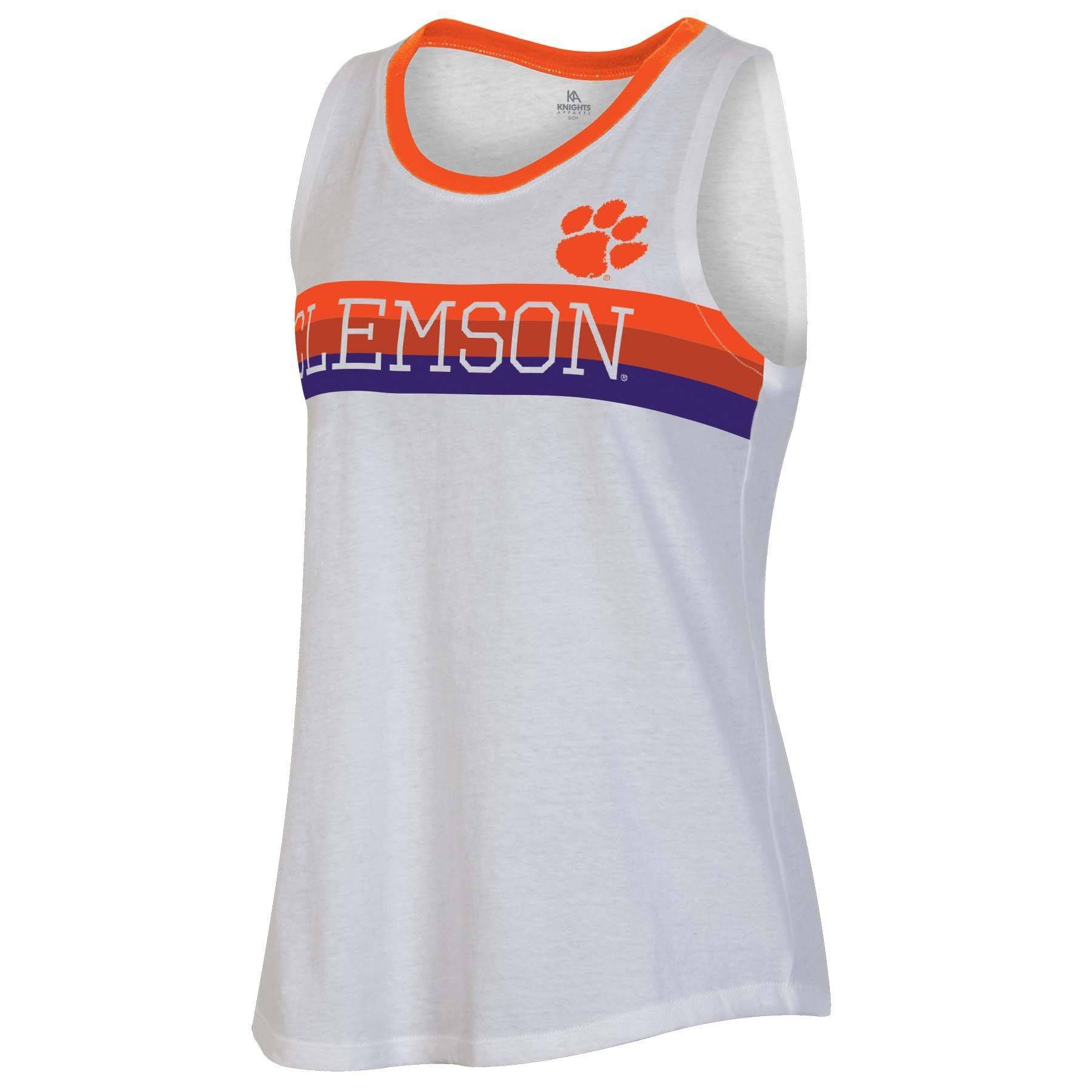 slide 1 of 2, NCAA Clemson Tigers Women's White Tank Top - XL, 1 ct