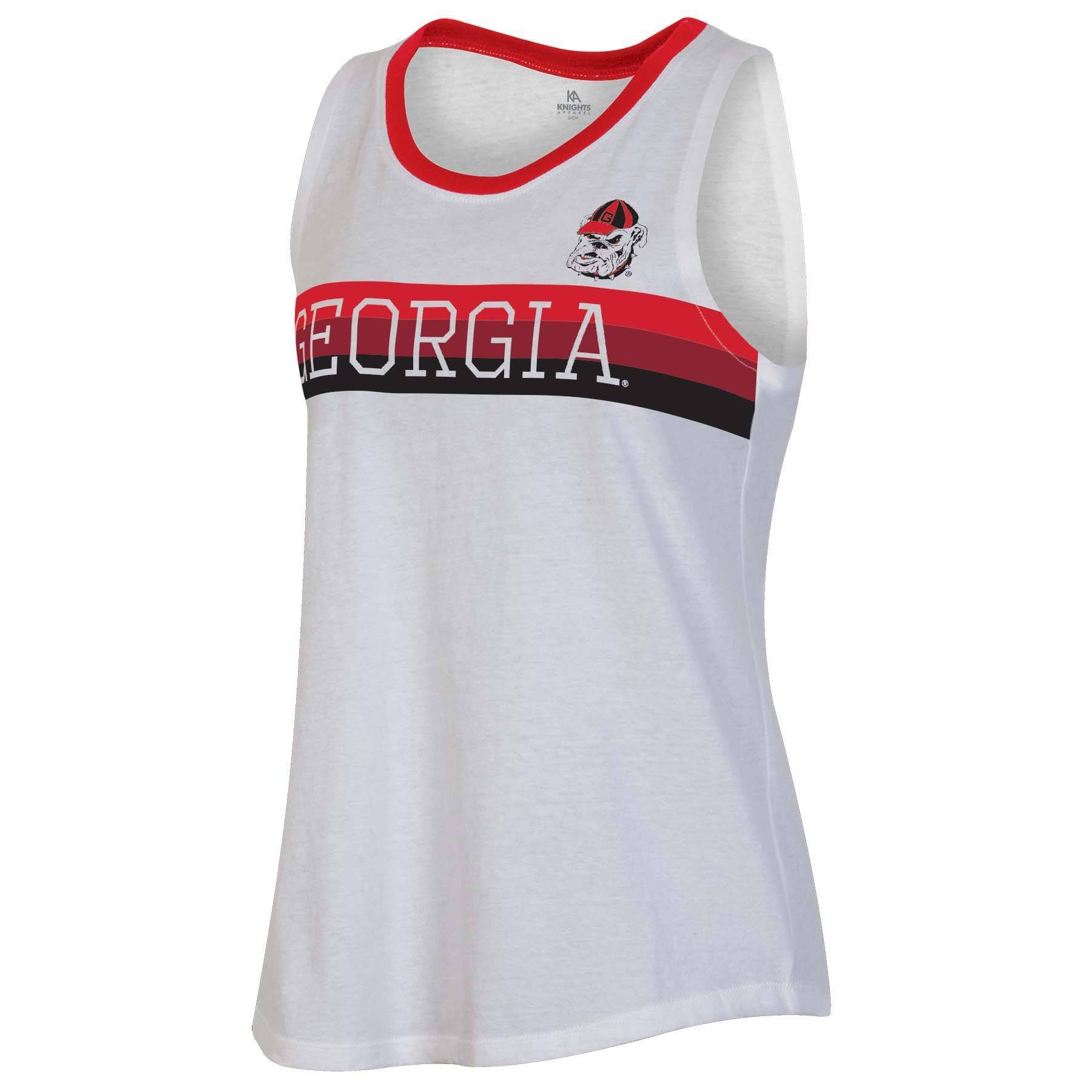 slide 1 of 2, NCAA Georgia Bulldogs Women's White Tank Top - XL, 1 ct