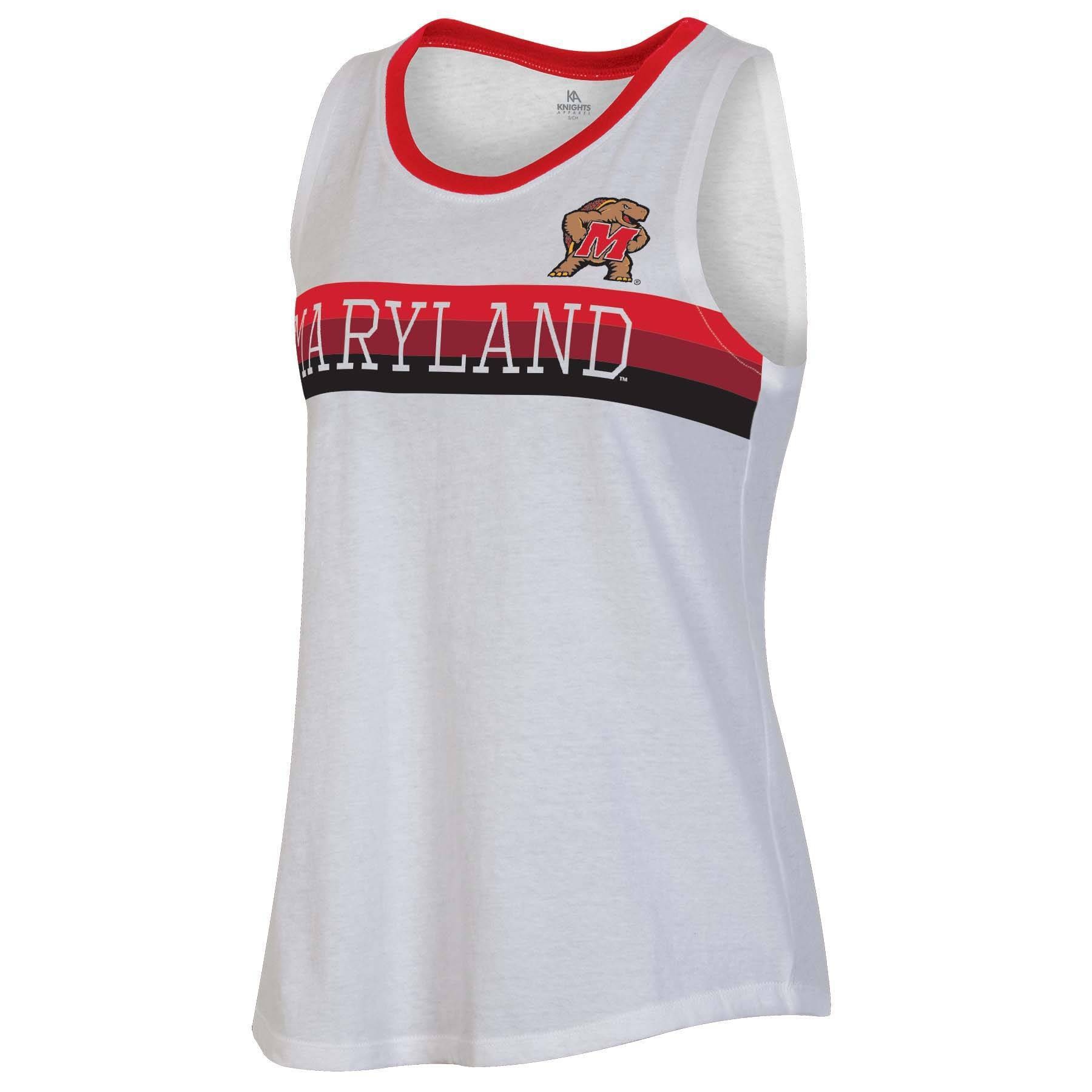 slide 1 of 2, NCAA Maryland Terrapins Women's White Tank Top - XL, 1 ct