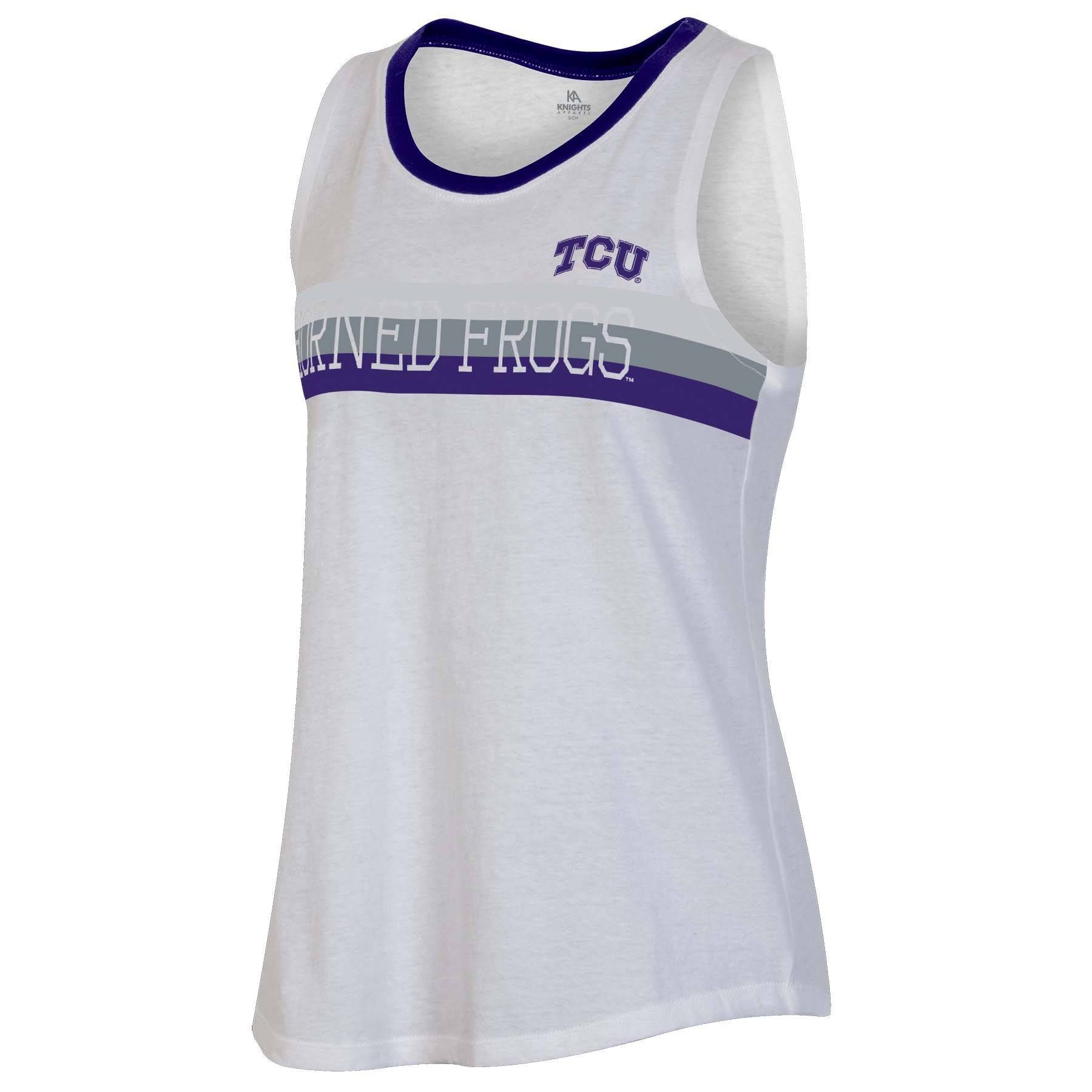 slide 1 of 2, NCAA TCU Horned Frogs Women's White Tank Top - XL, 1 ct