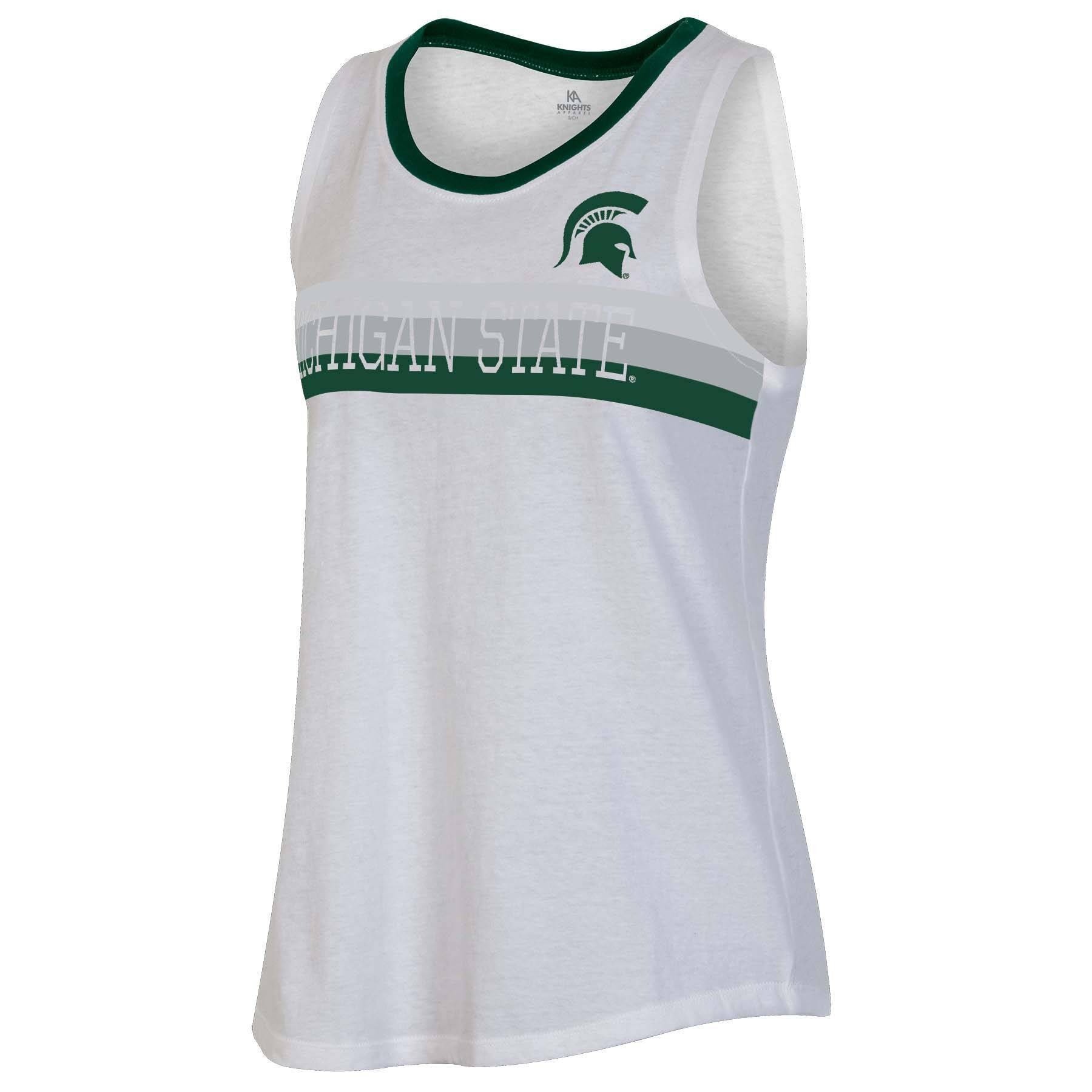 slide 1 of 2, NCAA Michigan State Spartans Women's White Tank Top - XL, 1 ct