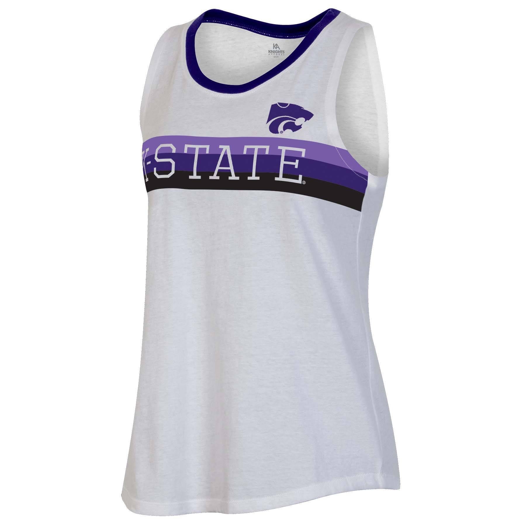 slide 1 of 2, NCAA Kansas State Wildcats Women's White Tank Top - XL, 1 ct