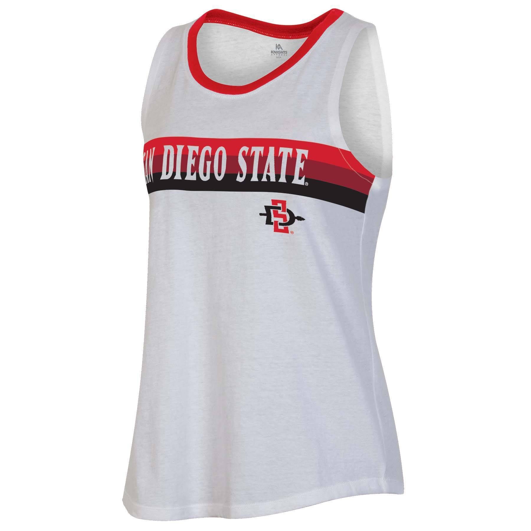 slide 1 of 2, NCAA San Diego State Aztecs Women's White Tank Top - XL, 1 ct