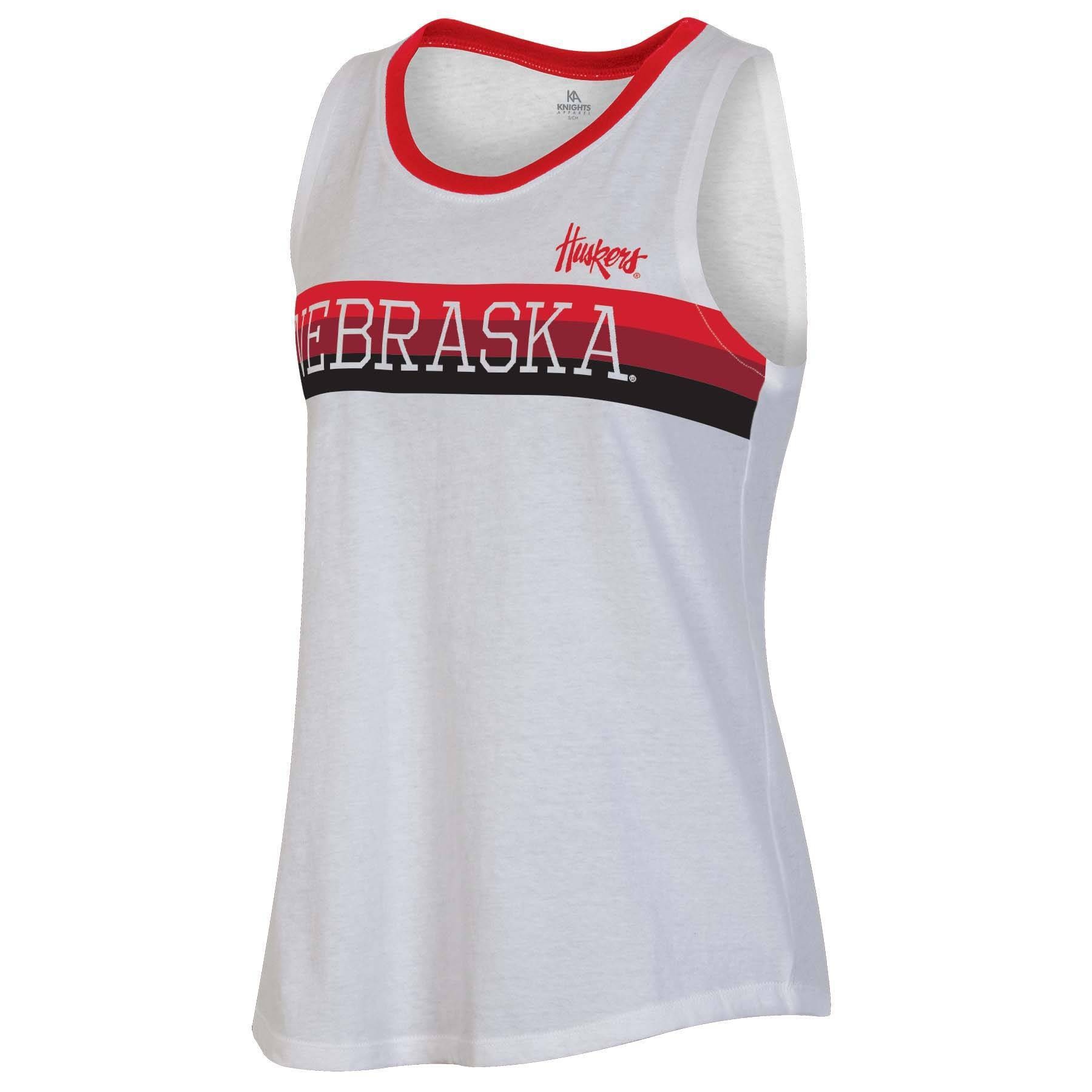 slide 1 of 2, NCAA Nebraska Cornhuskers Women's White Tank Top - XL, 1 ct