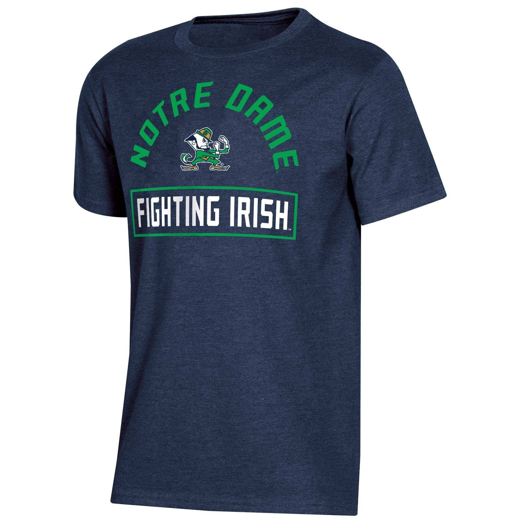 slide 1 of 2, NCAA Notre Dame Fighting Irish Boys&#39; Short Sleeve Crew Neck T-Shirt - XL, 1 ct