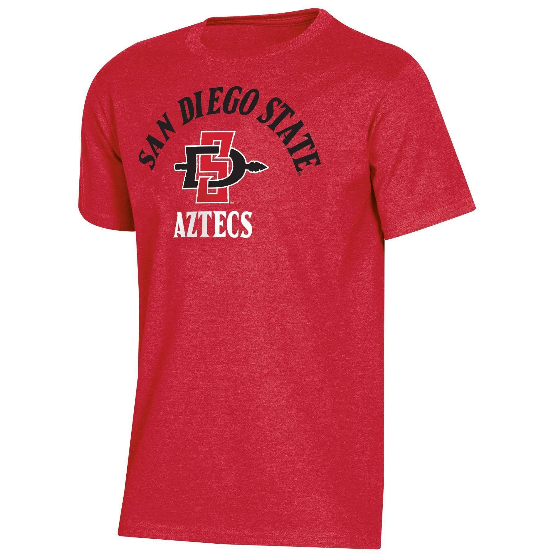 slide 1 of 2, NCAA San Diego State Aztecs Boys' Short Sleeve Crew Neck T-Shirt - XL, 1 ct