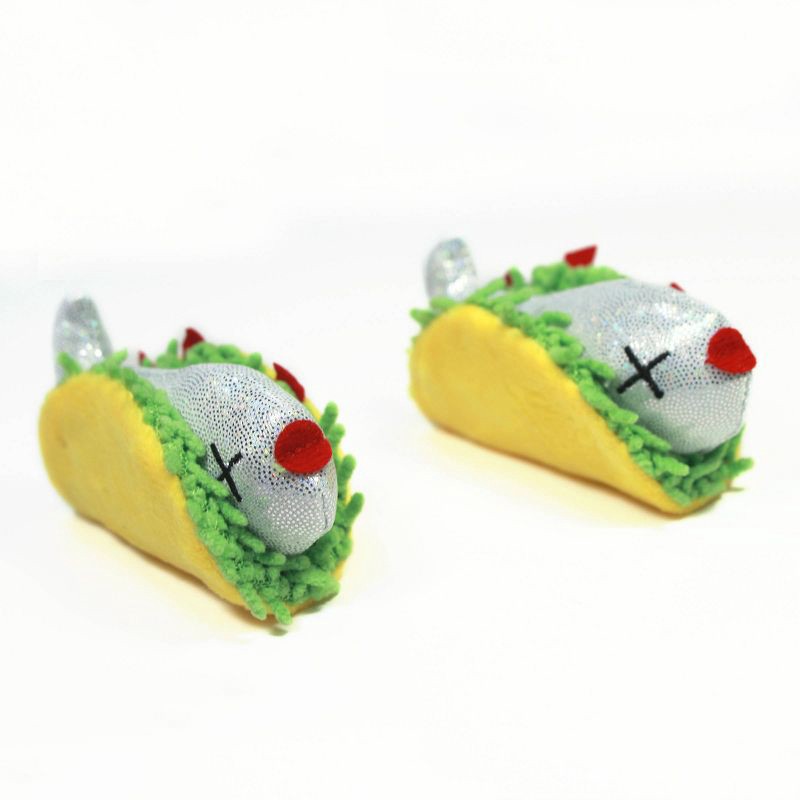 Glitter Fish Tacos Cat Toy 2pk Boots Barkley 2 ct Shipt