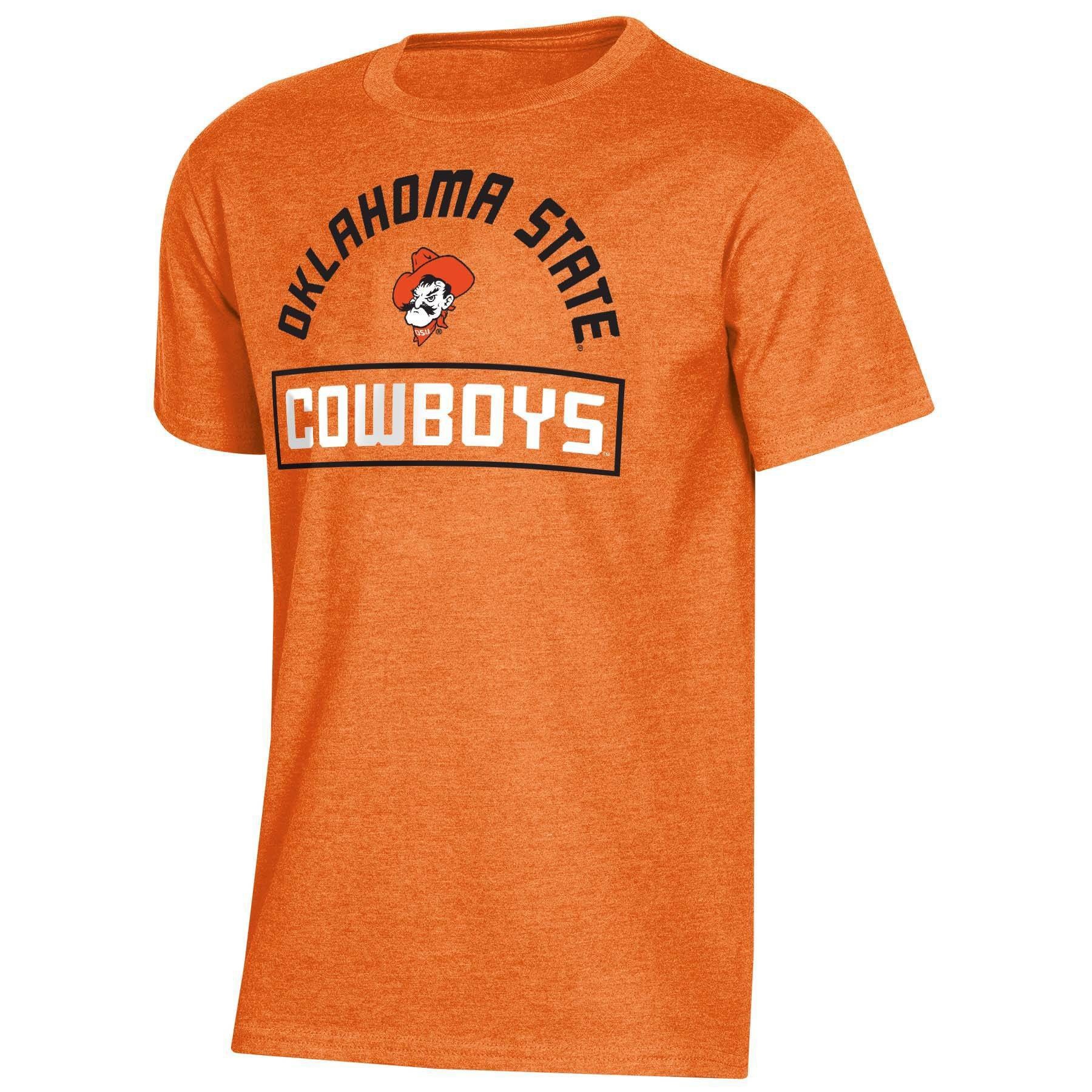 slide 1 of 2, NCAA Oklahoma State Cowboys Boys' Short Sleeve Crew Neck T-Shirt - XL, 1 ct