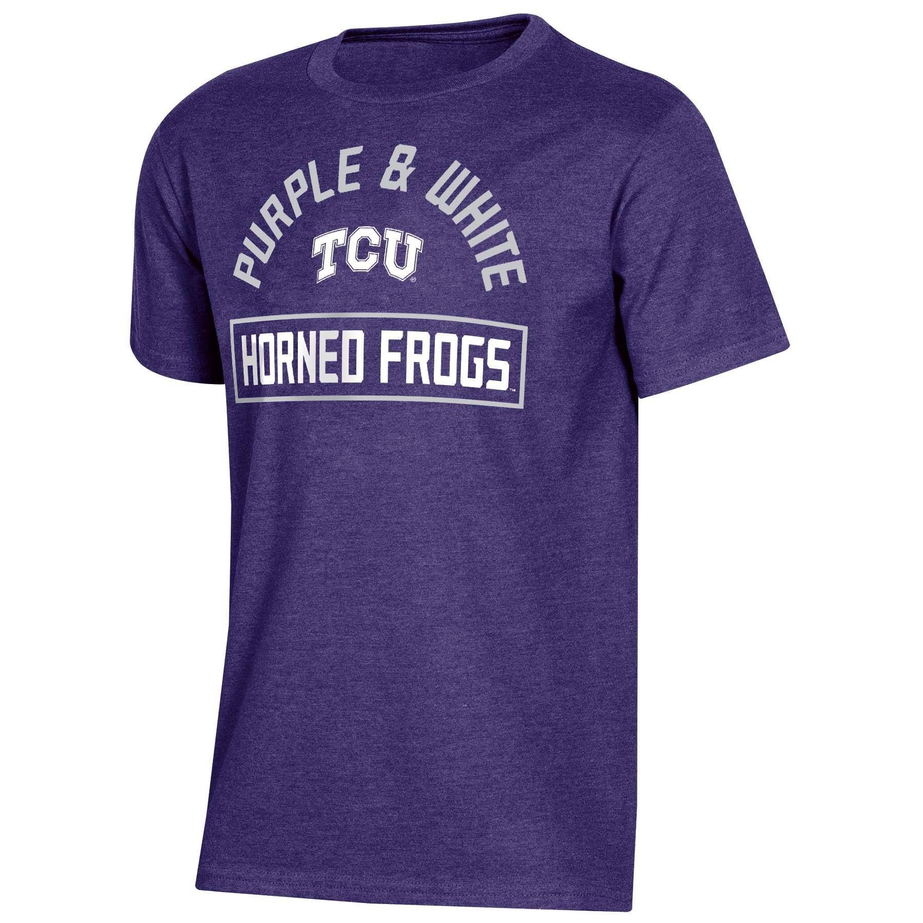 slide 1 of 2, NCAA TCU Horned Frogs Boys' Short Sleeve Crew Neck T-Shirt - XL, 1 ct